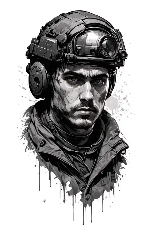 Metro 2033 tattoo design idea