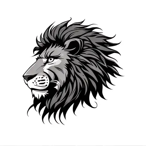 anime Rasta lion tattoo design idea
