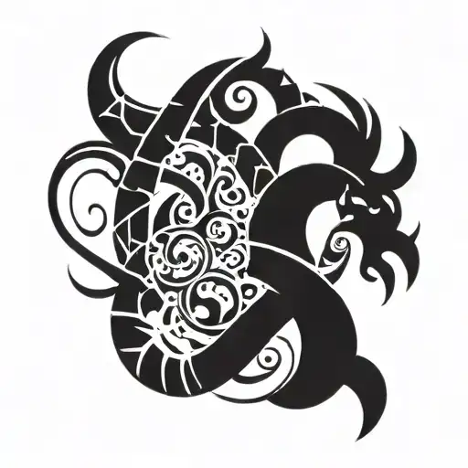 Marco, Adriana and Noah's birth commemoration tattoo design idea