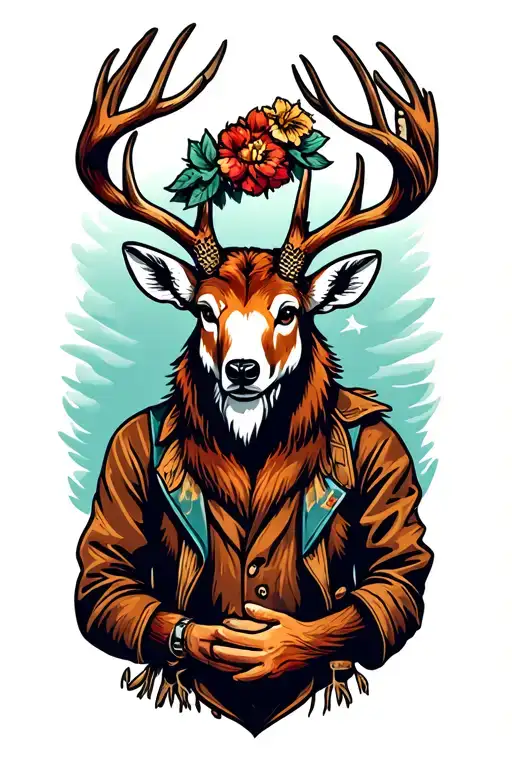 hunting tattoo design idea