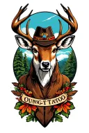 hunting tattoo design idea