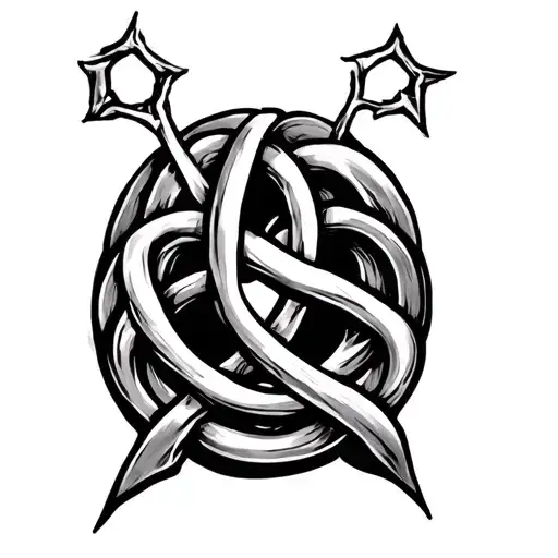 Witches Knot tattoo design idea