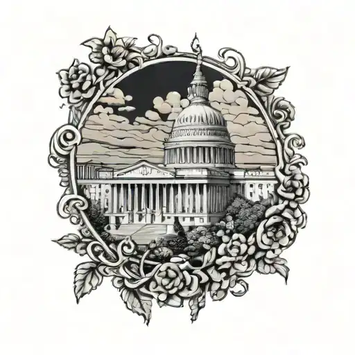 4k washington Dc tattoo design idea