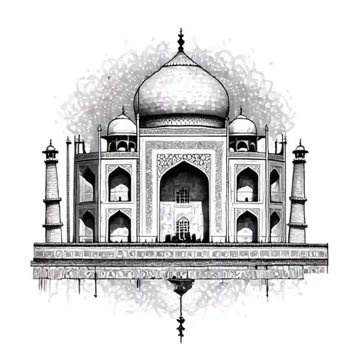 Taj Mahaal tattoo design idea