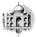 Taj Mahaal tattoo design idea