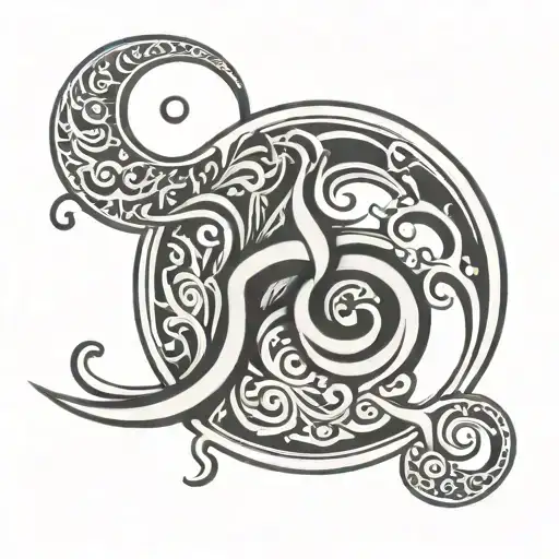 triskele symbol tattoo design idea