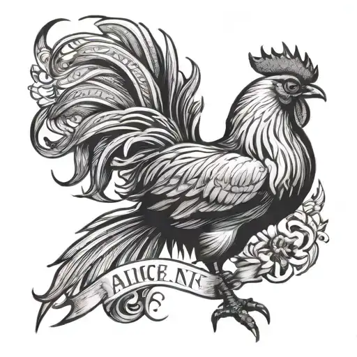 Alice In Chains Rooster tattoo design idea