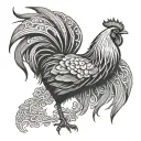 Alice In Chains Rooster tattoo design idea
