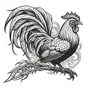 Alice In Chains Rooster tattoo design idea