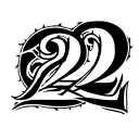 rome number 2 with Numbers 2. and 3. tattoo design idea