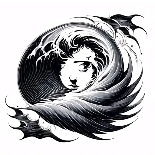 Sine Wave tattoo design idea