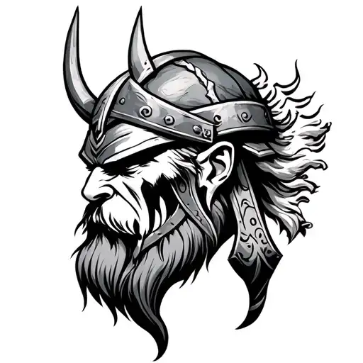 Vikings, gym , nihilism, god tattoo design idea