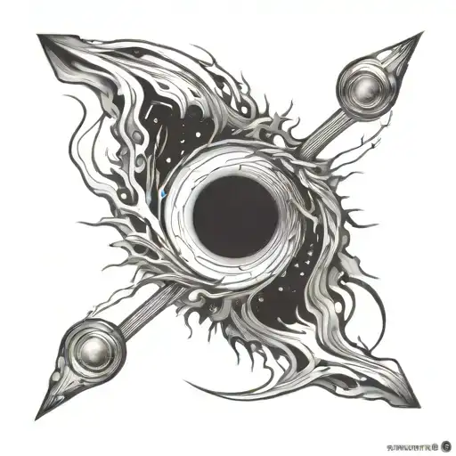 Black Hole and Interstellar tattoo design idea
