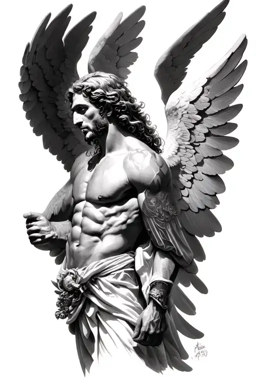 arcangel michael archangel tattoo design idea