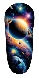 outerspace galaxy filled with stars add all planets add colorful stars tattoo design idea