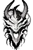 Demon tattoo design idea