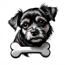 Dog Bone tattoo design idea