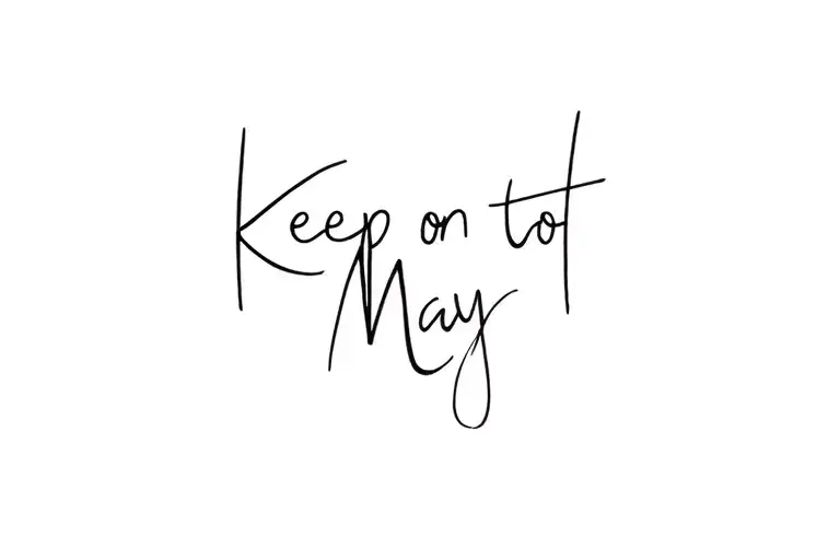 Keep on to May tattoo design idea