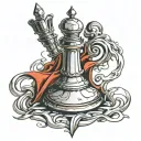 King chess piece from code geass tattoo design idea