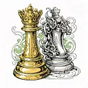 King chess piece from code geass tattoo design idea