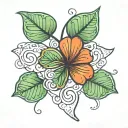 five leaf clover tattoo inspired tattoo design idea