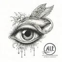 adele y saturn tattoo design idea