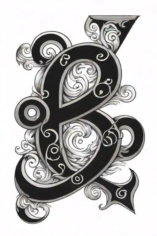 ampersand tattoo design idea