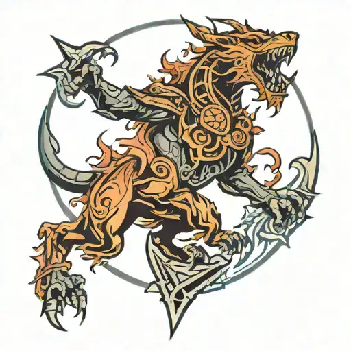 Svarog's square tattoo design idea