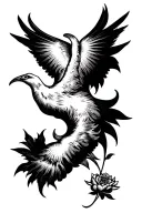 loss memorial tattoo design idea