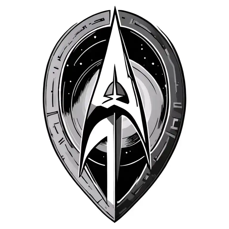 Star trek insignia tattoo design idea