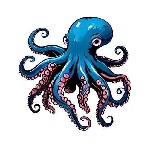 octopus on the butt tattoo design idea