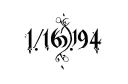 "1/16/1964" tattoo design idea