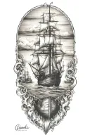 burn the boats tattoo design idea
