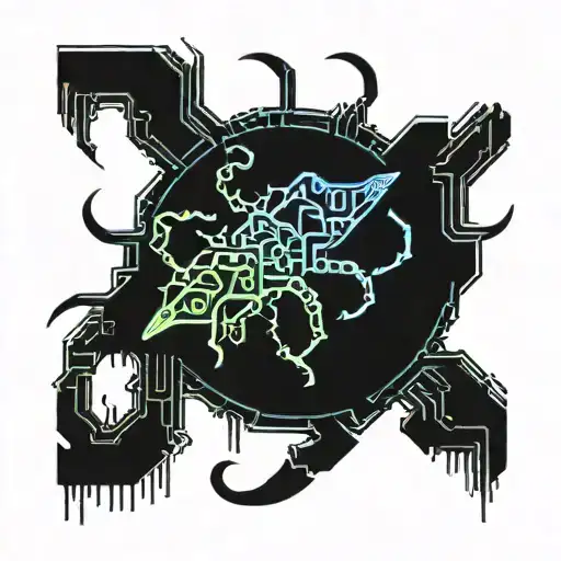 sinister centipede tattoo design idea