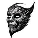 omni Mask tattoo design idea