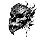 omni Mask tattoo design idea