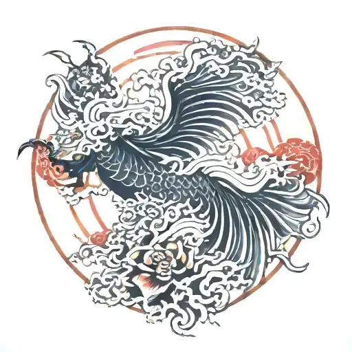 The tattoo symbolizes rebirth, awareness, and the duality of love and pain.  tattoo design idea