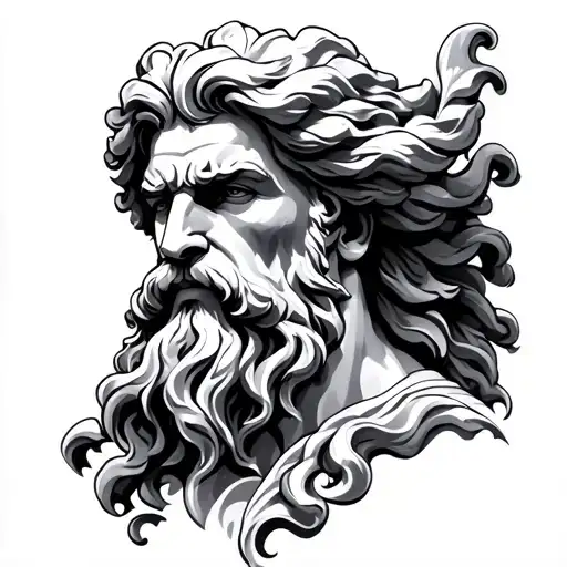 zeus tattoo design idea