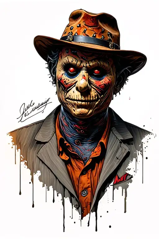 Freddy Krueger tattoo design idea