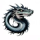 Chinese Water Dragon tattoo design idea