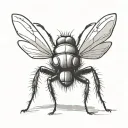 fly tattoo for face, small, simple black and white tattoo design idea