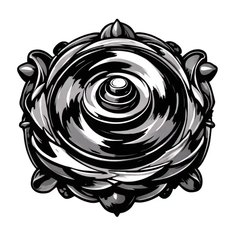 Spinning Top tattoo design idea