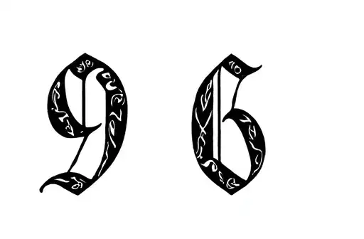 "96" tattoo design idea