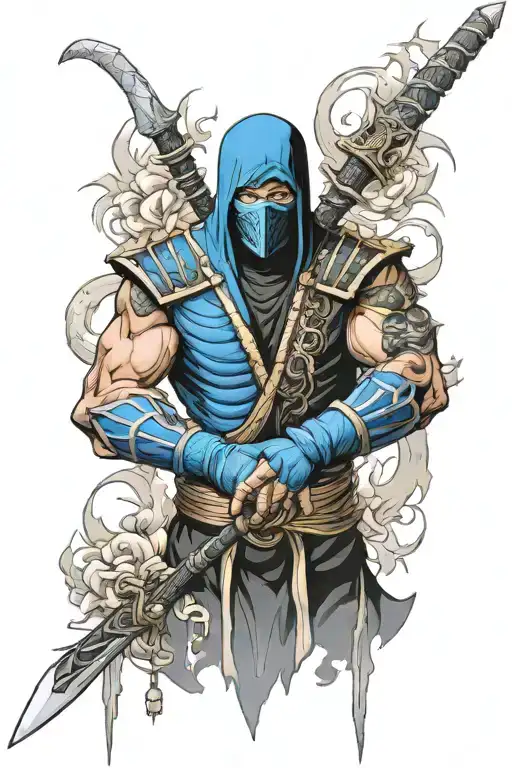 Mortal Kombat Sub-Zero/Noob Saibot tattoo design idea