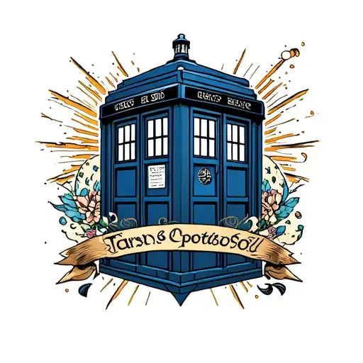 Tardis tattoo design idea