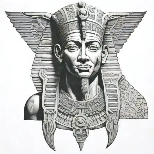 annunaki, egypt, mankind tattoo design idea