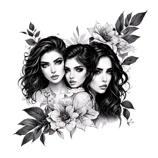 Aja Alysa Loren Ivanna Luke tattoo design idea