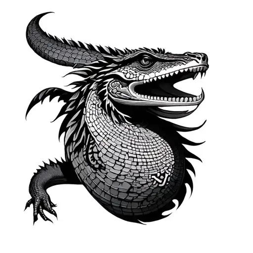 gods, reptile, ancient, chineese, egyption tattoo design idea