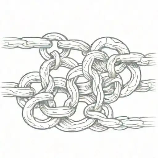 Chain Link chain tattoo design idea