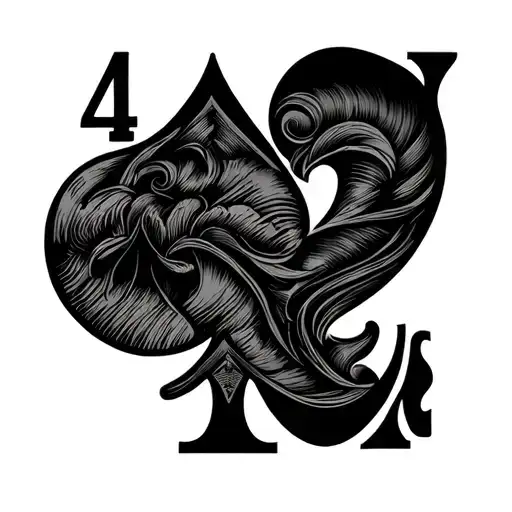 beat the odds 2 of spades tattoo design idea